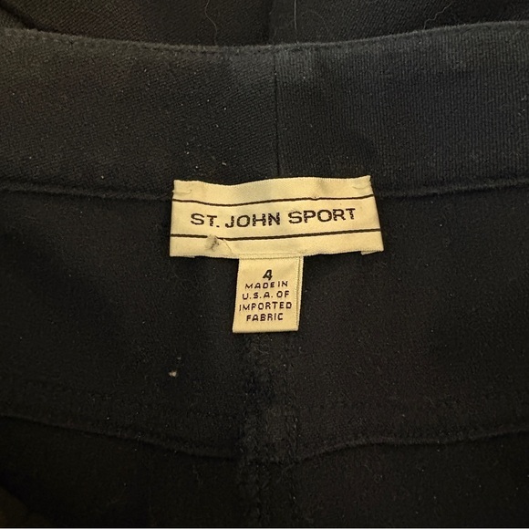 St. John Sport Classic Navy Blue Straight Leg Classic Pant, Womens size 4 - Picture 4 of 8